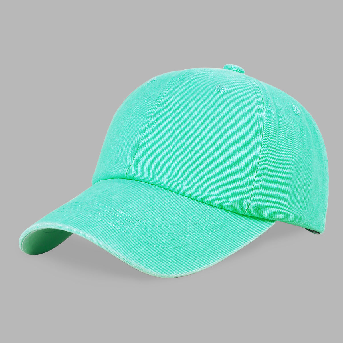 Summer sunscreen washed old baseball cap men's solid color retro soft top cap