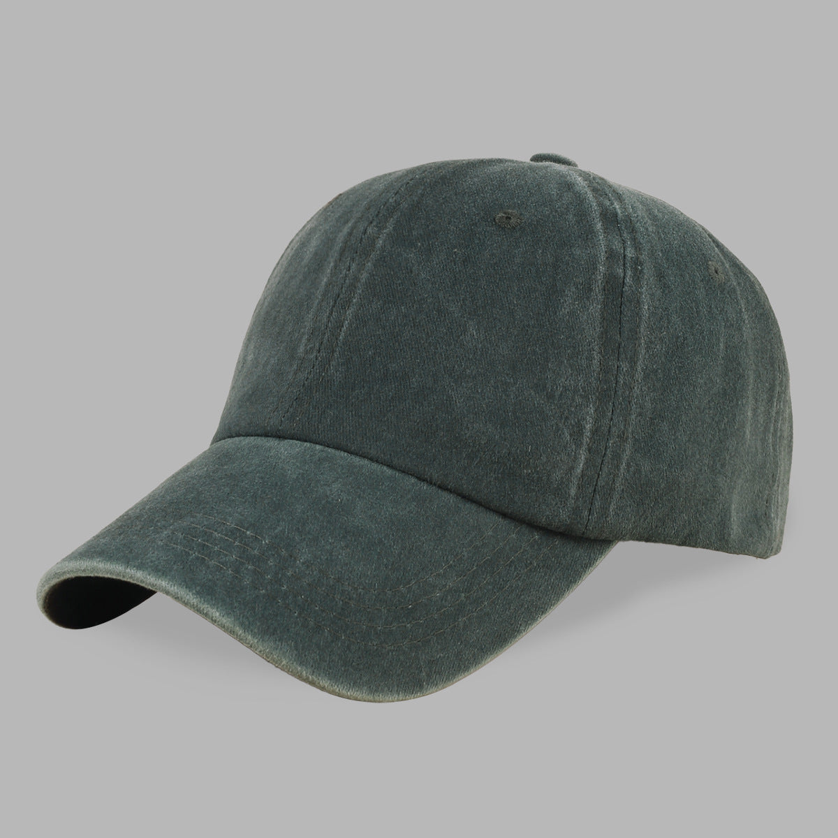 Summer sunscreen washed old baseball cap men's solid color retro soft top cap