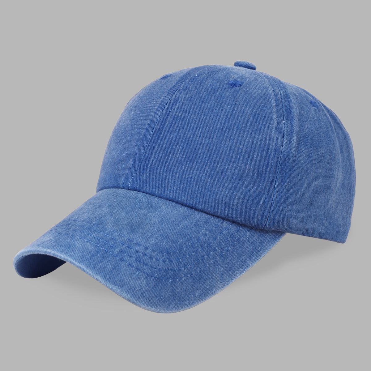 Summer sunscreen washed old baseball cap men's solid color retro soft top cap