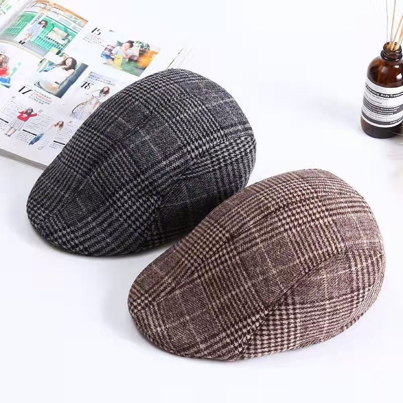 Middle-aged and elderly peaked cap spring autumn winter all-match retro beret