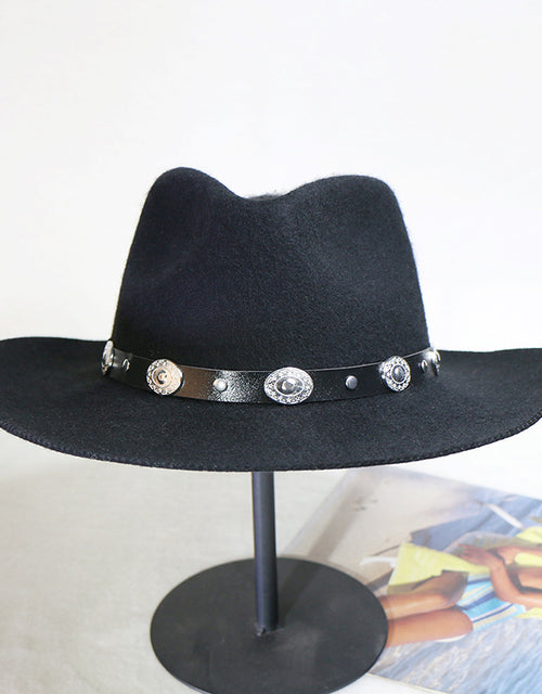 Fashion men's wool hat western cowboy hat