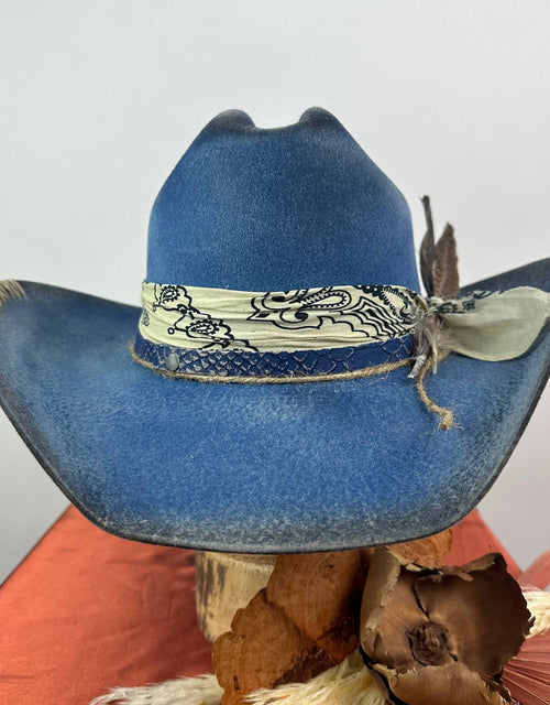 Cowboy hat with ribbon decoration pure wool cowboy felt hat western sheep felt cowboy hat