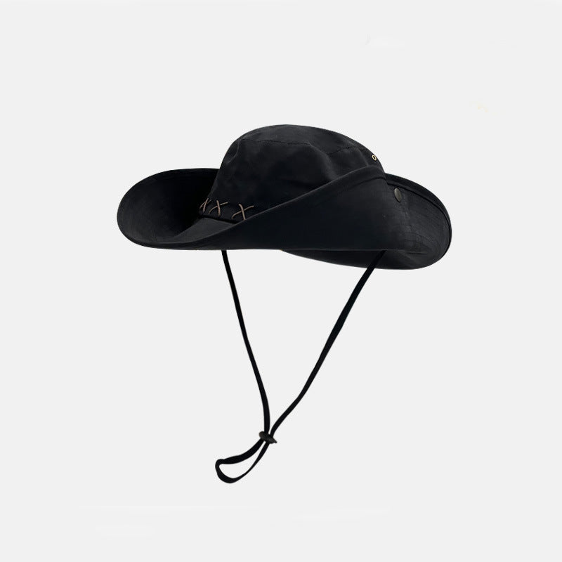 Western cowboy hat fisherman hat climbing desert sun hat women's outdoor sun hat men's sun hat mountaineering hat hiking