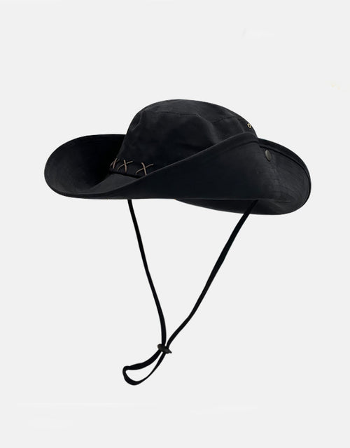 Western cowboy hat fisherman hat climbing desert sun hat women's outdoor sun hat men's sun hat mountaineering hat hiking