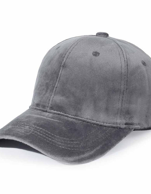 Velvet cap hard top solid color autumn and winter women's hat all-match casual baseball cap