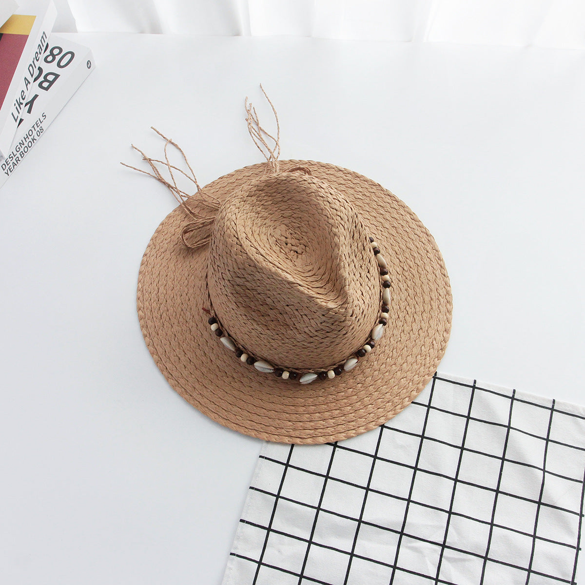 Adult hat summer sun hat sun hat flat brim hat wide brim straw hat