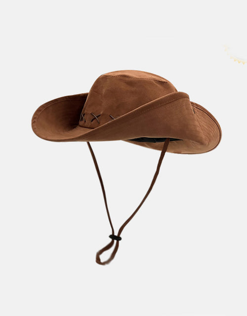 Western cowboy hat fisherman hat climbing desert sun hat women's outdoor sun hat men's sun hat mountaineering hat hiking