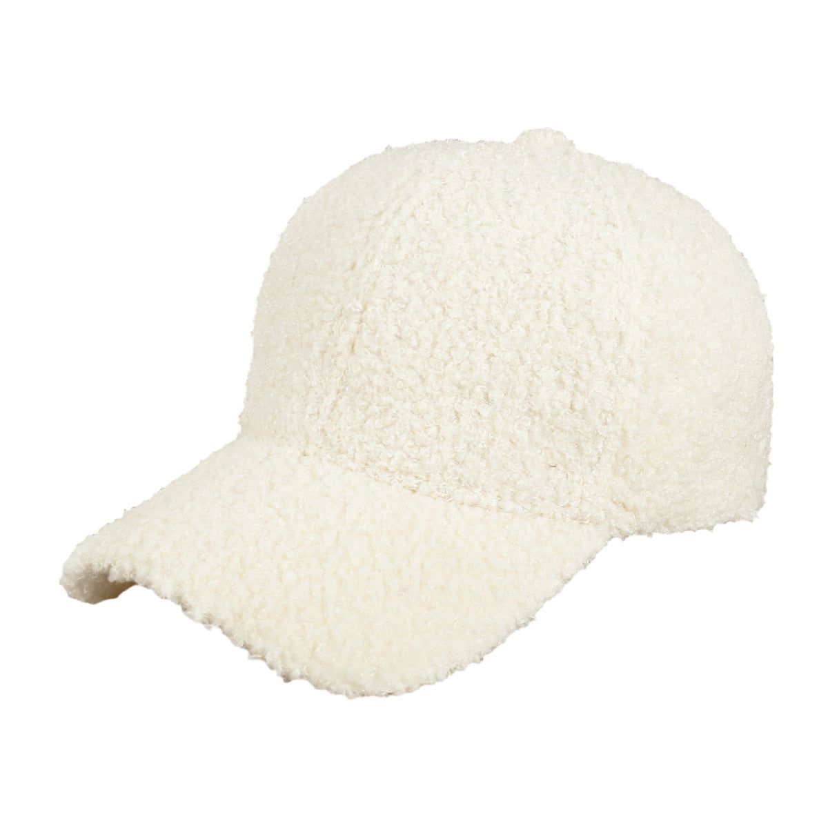 Autumn and winter warm hat for women lambskin cap solid color simple hat