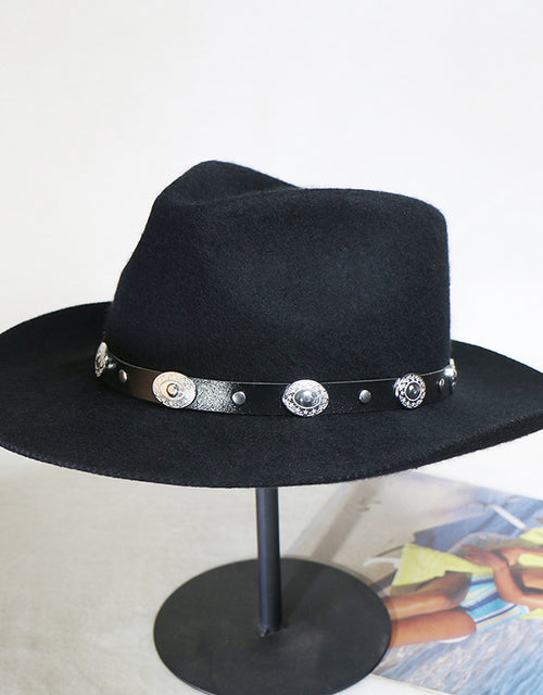 Fashion men's wool hat western cowboy hat