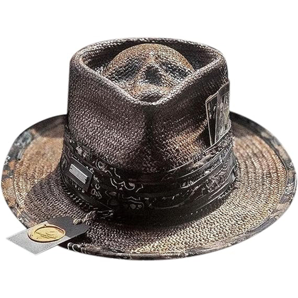 Fashion Halloween New Handmade Skull Hat Cowboy Hat