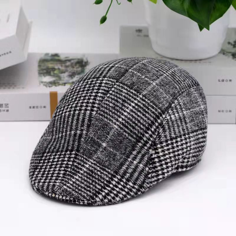 Middle-aged and elderly peaked cap spring autumn winter all-match retro beret