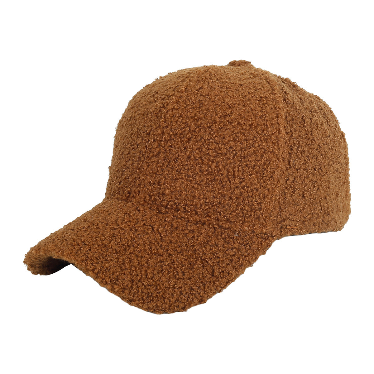 Autumn and winter warm hat for women lambskin cap solid color simple hat