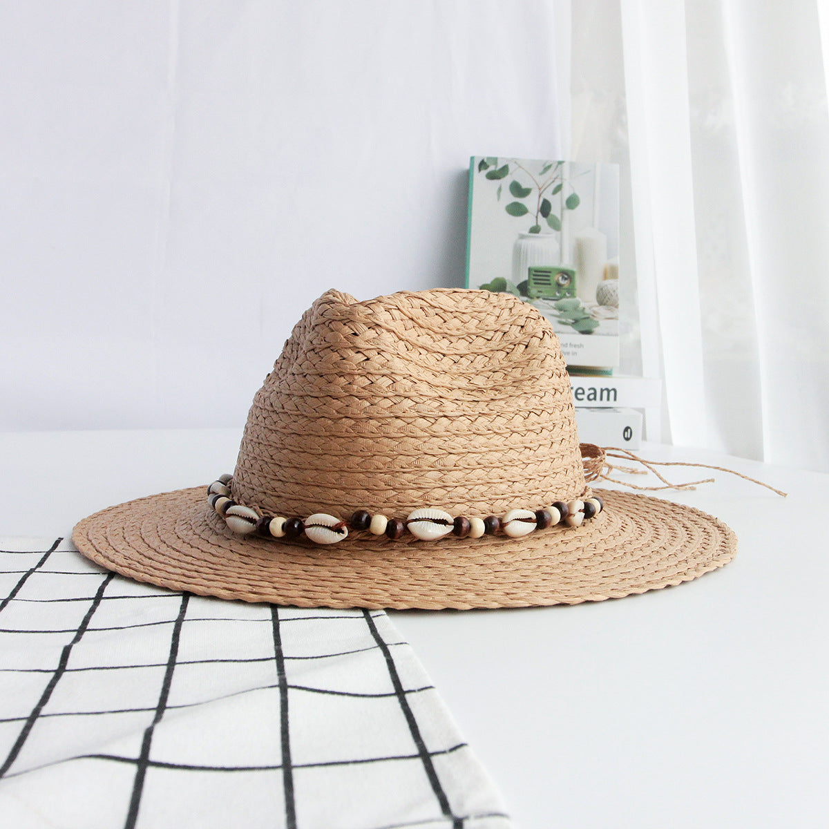 Adult hat summer sun hat sun hat flat brim hat wide brim straw hat