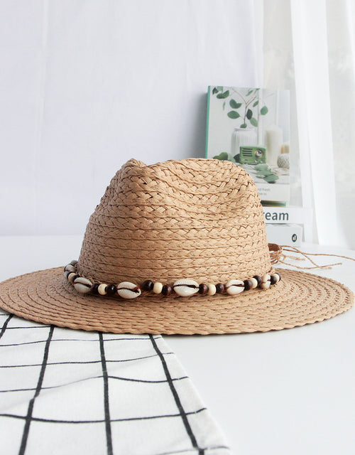 Adult hat summer sun hat sun hat flat brim hat wide brim straw hat