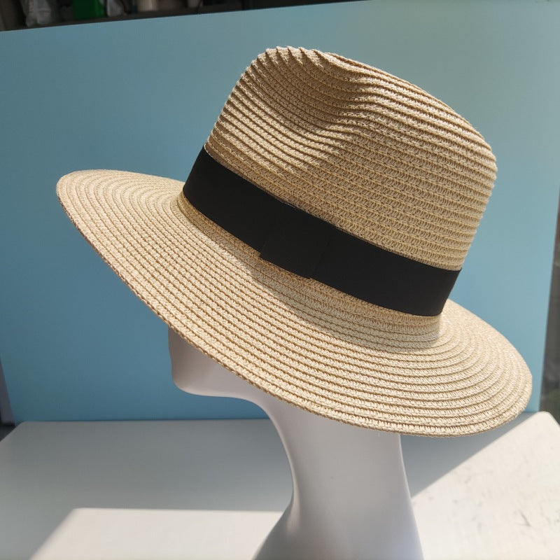 Summer foldable large brim sun hat outdoor breathable sun hat