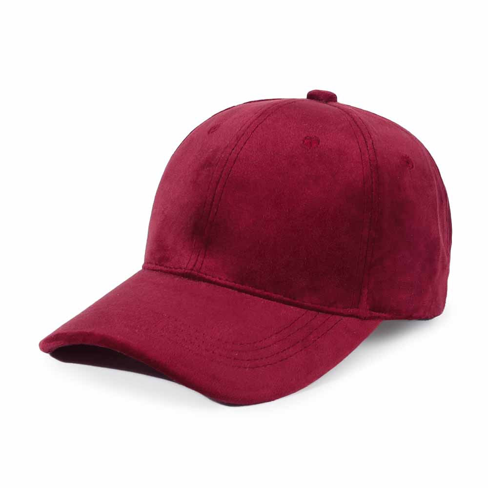 Velvet cap hard top solid color autumn and winter women's hat all-match casual baseball cap