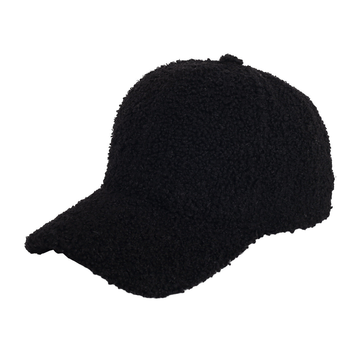 Autumn and winter warm hat for women lambskin cap solid color simple hat