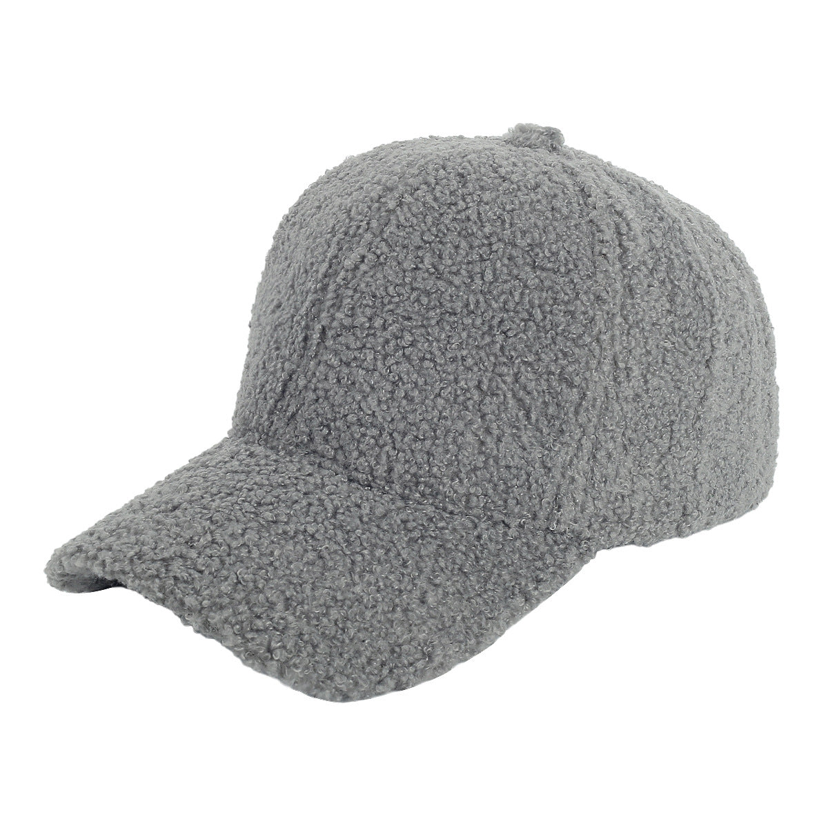 Autumn and winter warm hat for women lambskin cap solid color simple hat