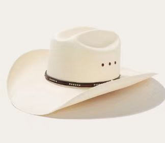 Hard shell five-point straw hand-woven western cowboy hat knight hat beach sun hat sun hat