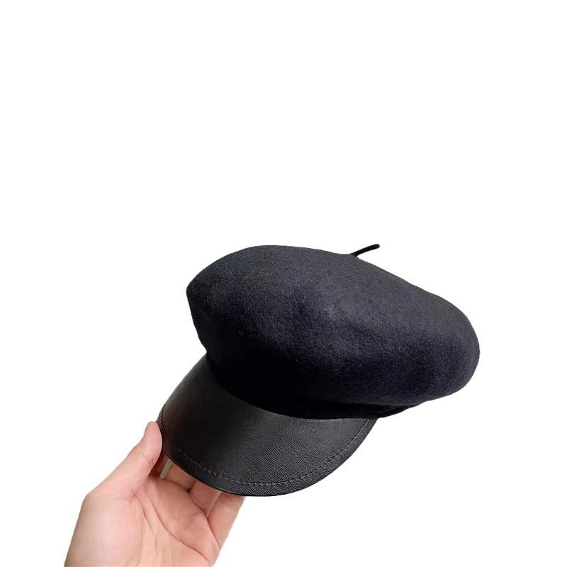 Retro all-match painter hat women's autumn and winter beret