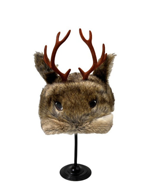 Winter Simulation Fawn Antlers Adult Hat Faux Fur Children's Unicorn Hat