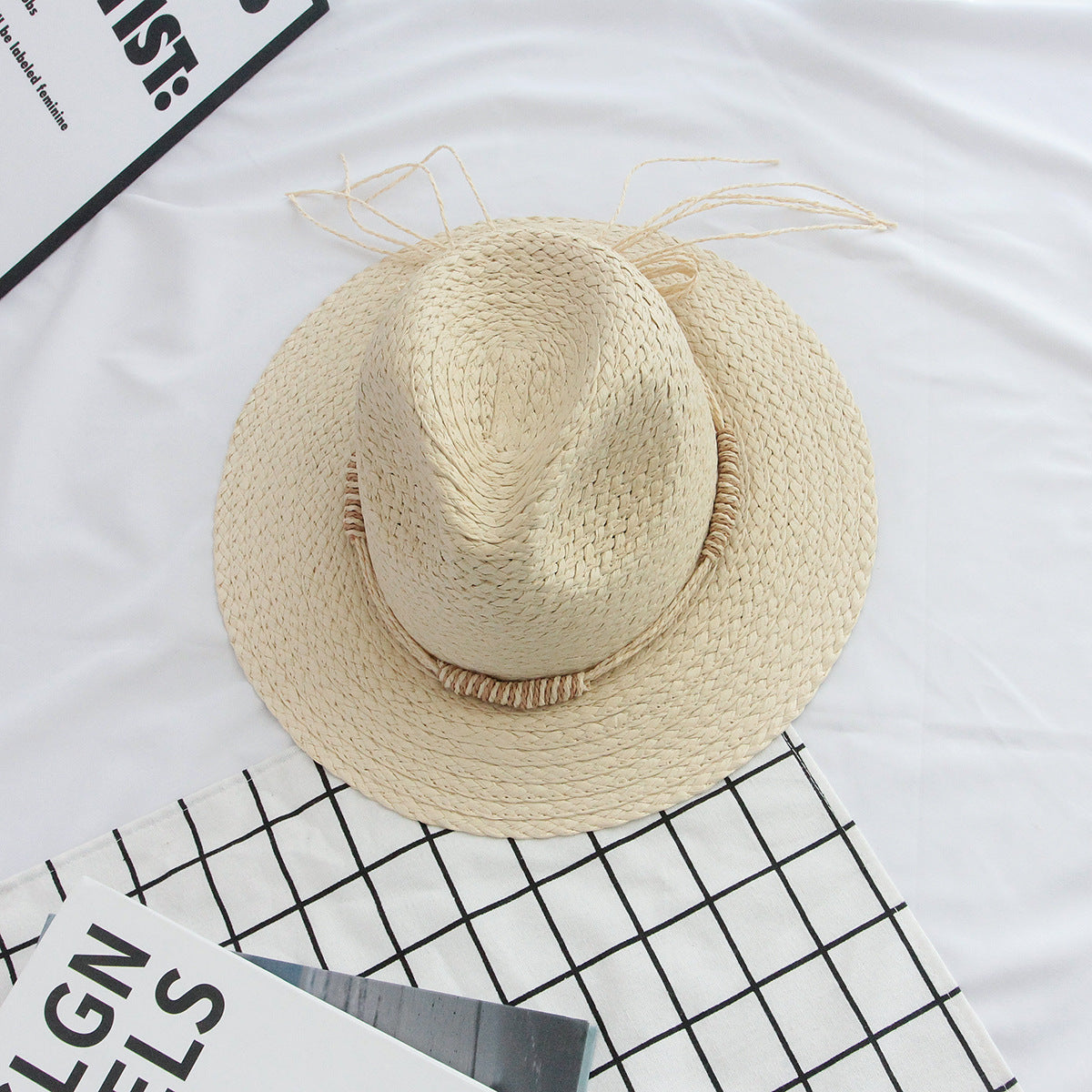 Adult hat summer sun hat sun hat flat brim hat wide brim straw hat