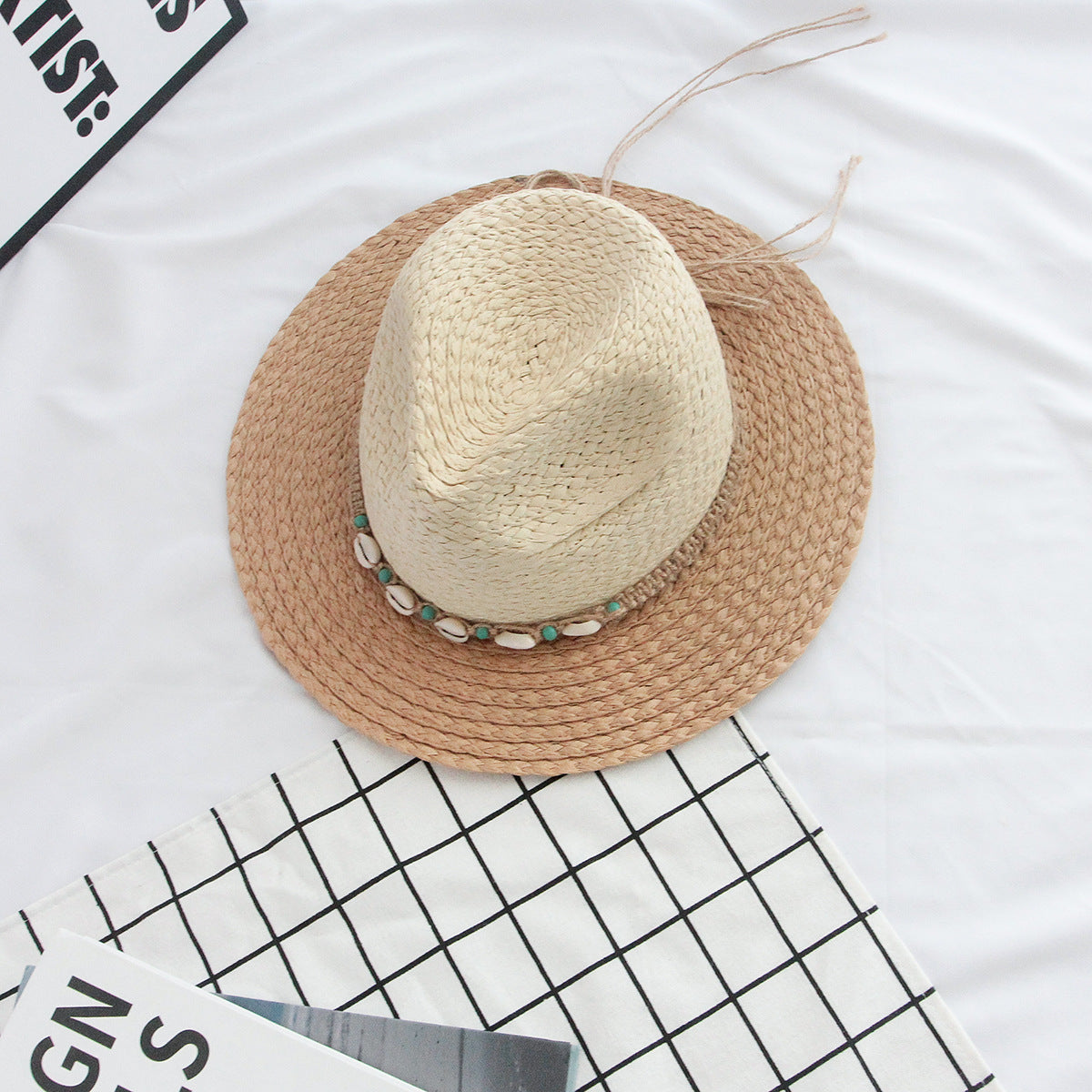 Adult hat summer sun hat sun hat flat brim hat wide brim straw hat